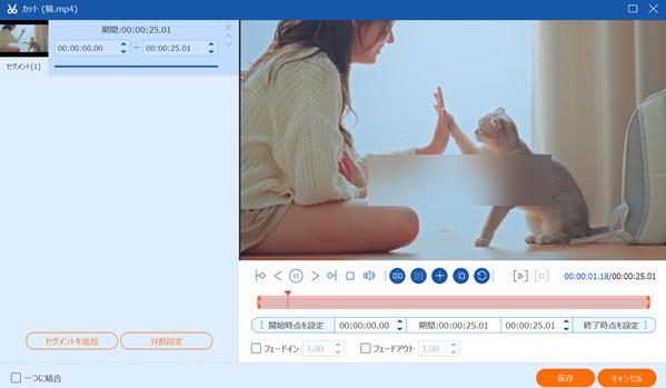 VRO動画をカット